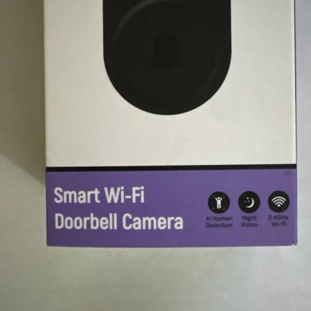 ALPHAPEACH 1080p Smart Video Doorbell Camera Wireless Black